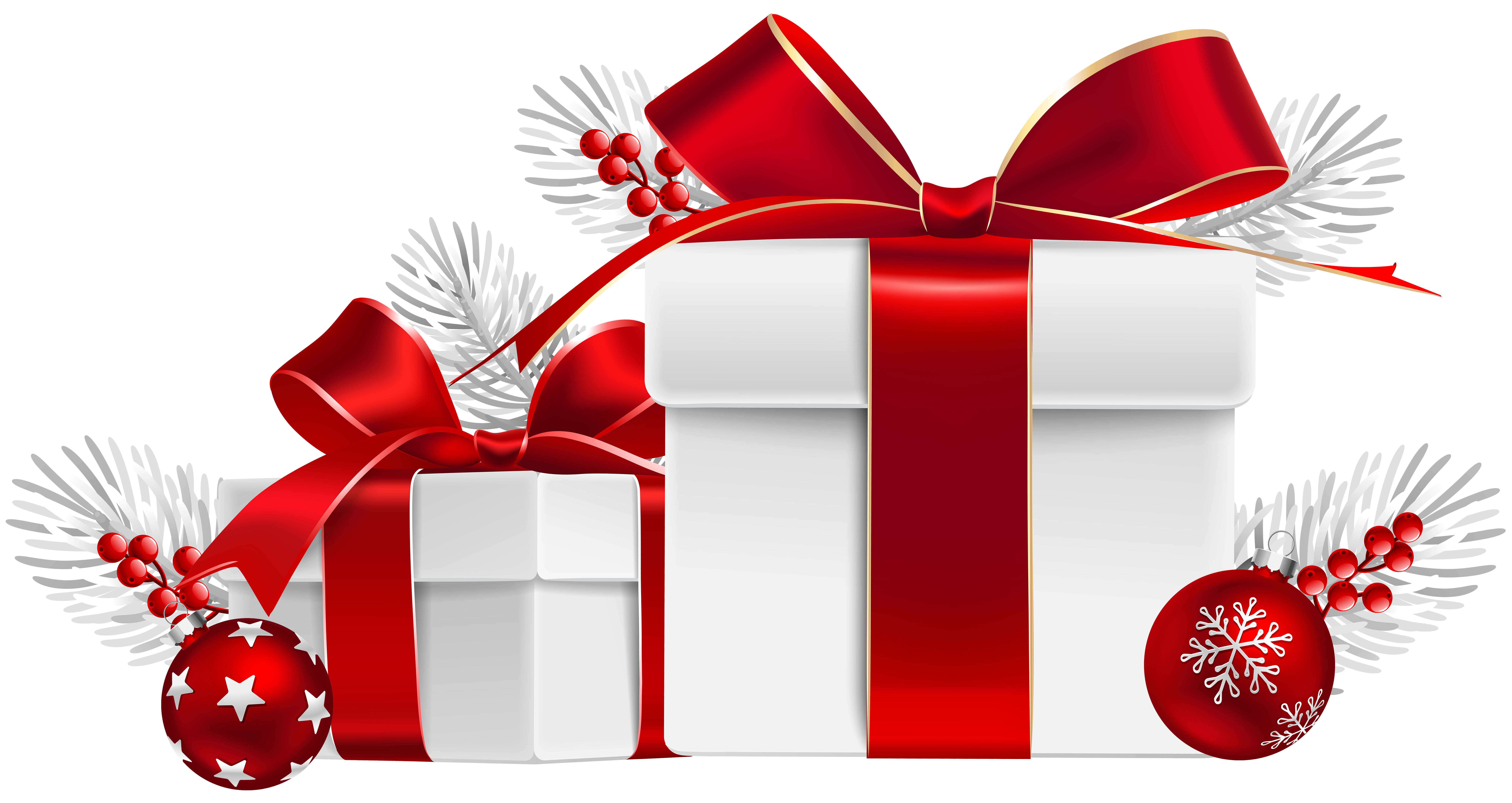 Christmas Gifts Transparent Clip Art Image